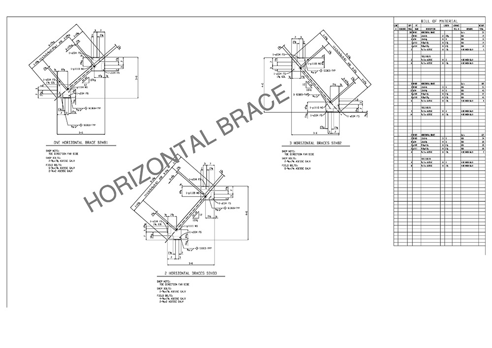 horizontal brace